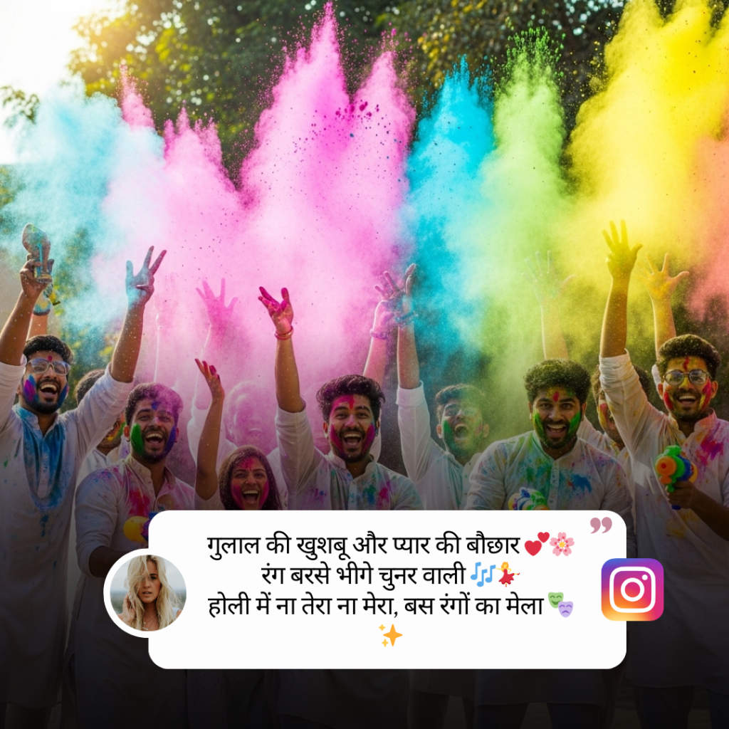Holi Caption